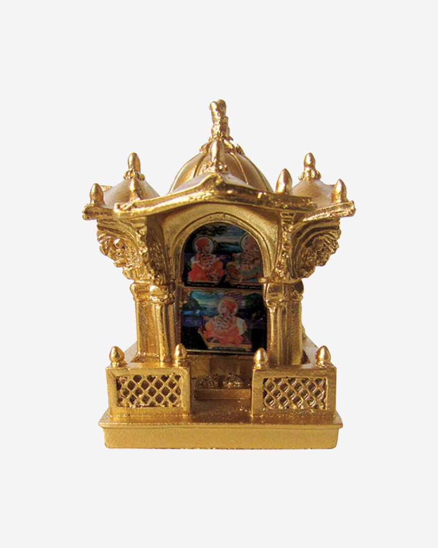 Polyresin Aksharderi (4" Gold)